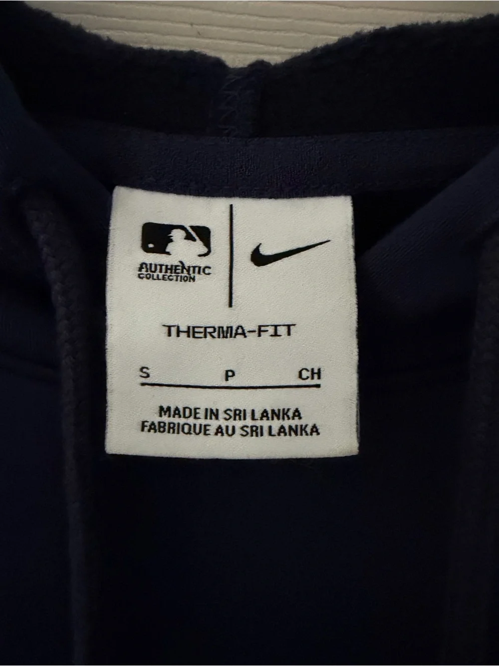 Nike Men's Navy 'PHILLY' Crewneck Hoodie with Yellow Swoosh